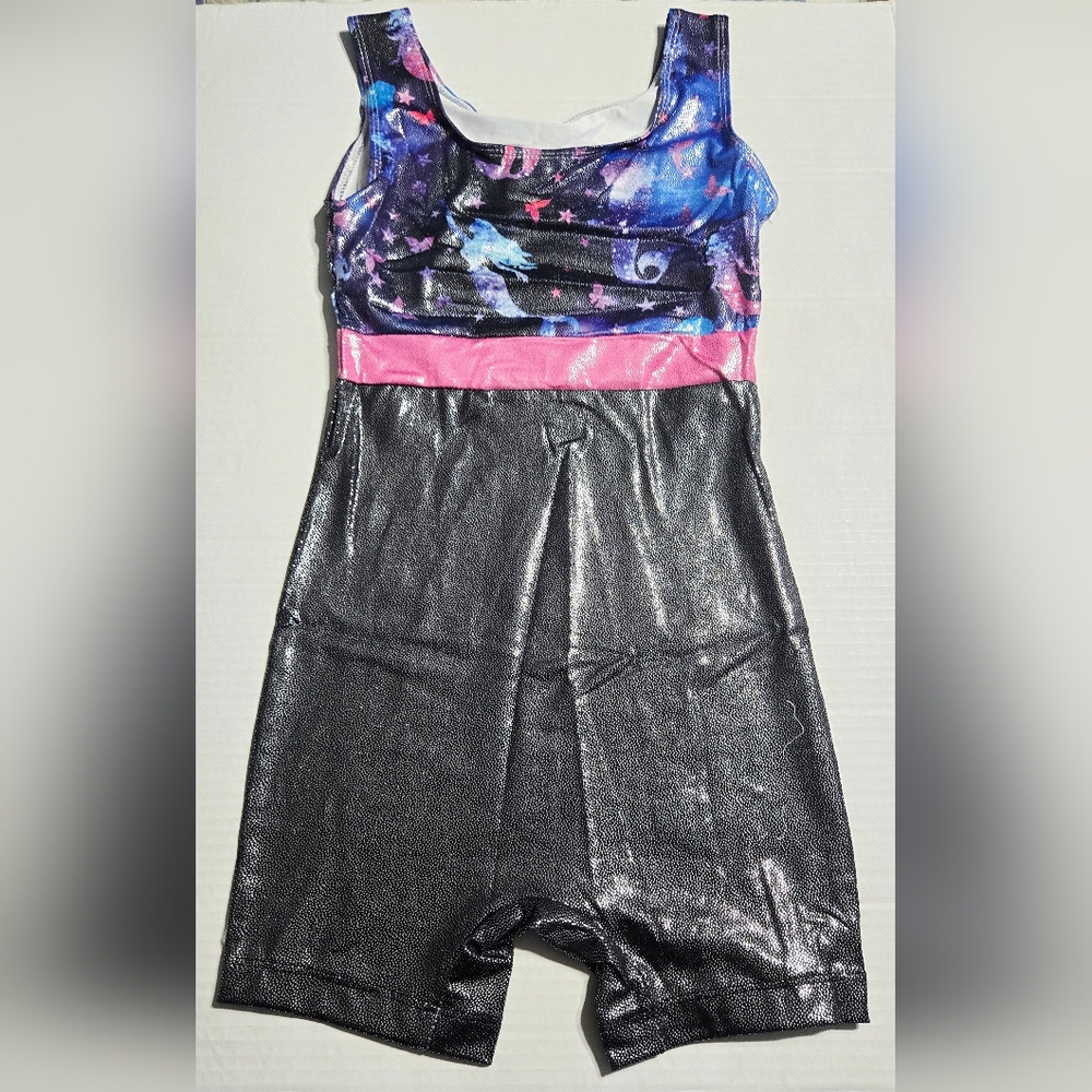 Girls Gymnastics Leotards  Unitard‎ Biketard Clothes Cute Tumbling 9/10